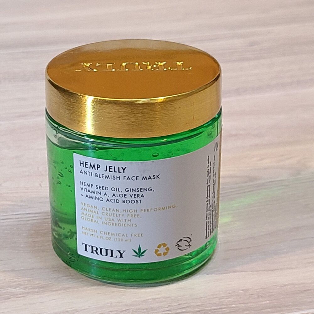 Truly Beauty Hemp Jelly Anti Blemish Face Mask Clean Skin Care 4 oz 120ml New
